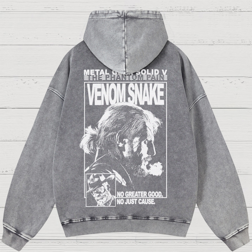 Metal Gear Solid V Washed Hoodies 