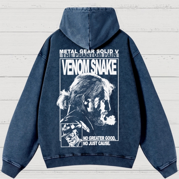 Metal Gear Solid V Washed Hoodies 