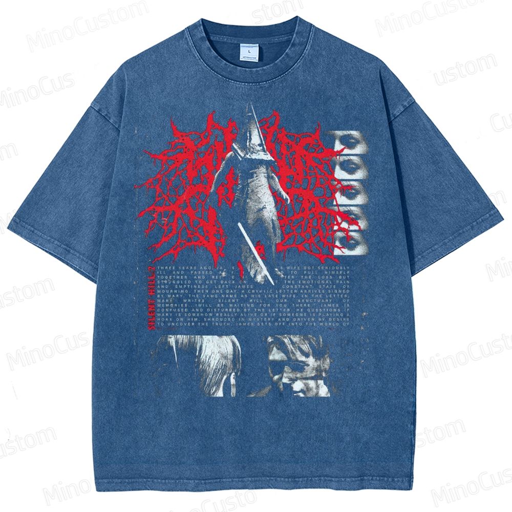 Gothic Survival Game Inspired Washed T-Shirt 