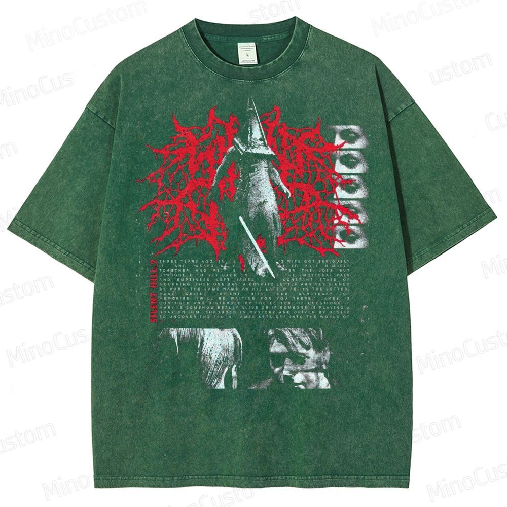 Gothic Survival Game Inspired Washed T-Shirt 