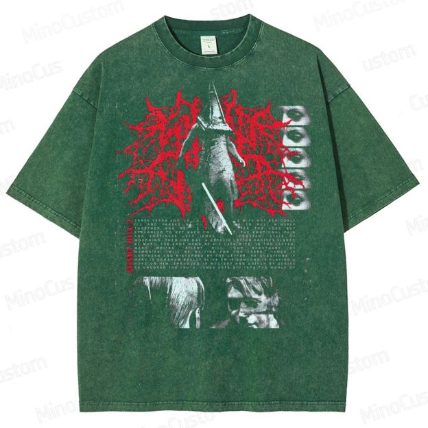 Gothic Survival Game Inspired Washed T-Shirt 