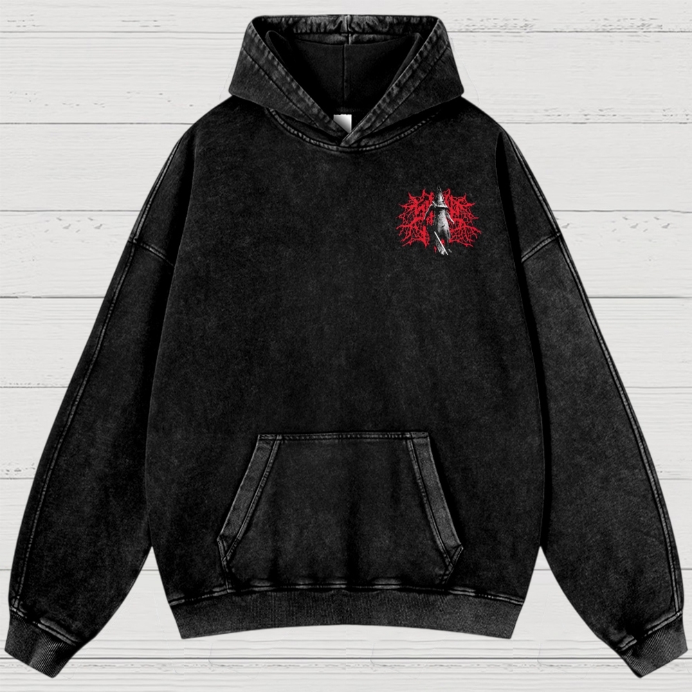 Gothic Survival Game Inspired Washed Hoodies 