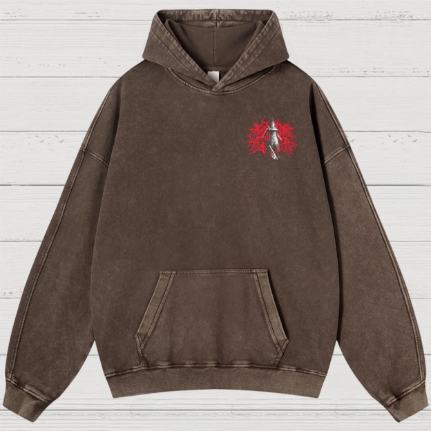 Gothic Survival Game Inspired Washed Hoodies 