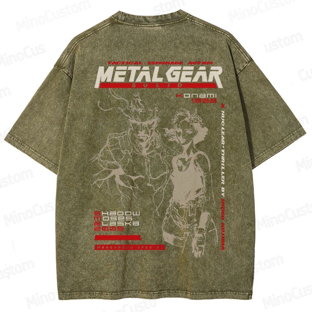 Vintage Retro Video Game  Washed T-Shirt 