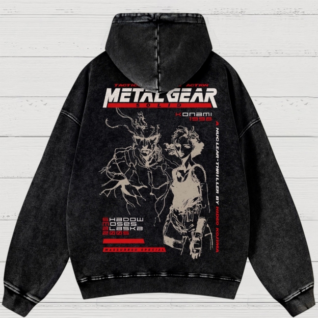 Vintage Retro Video Game Washed Hoodies 