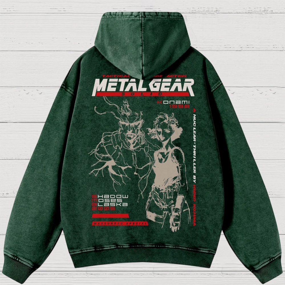 Vintage Retro Video Game Washed Hoodies 