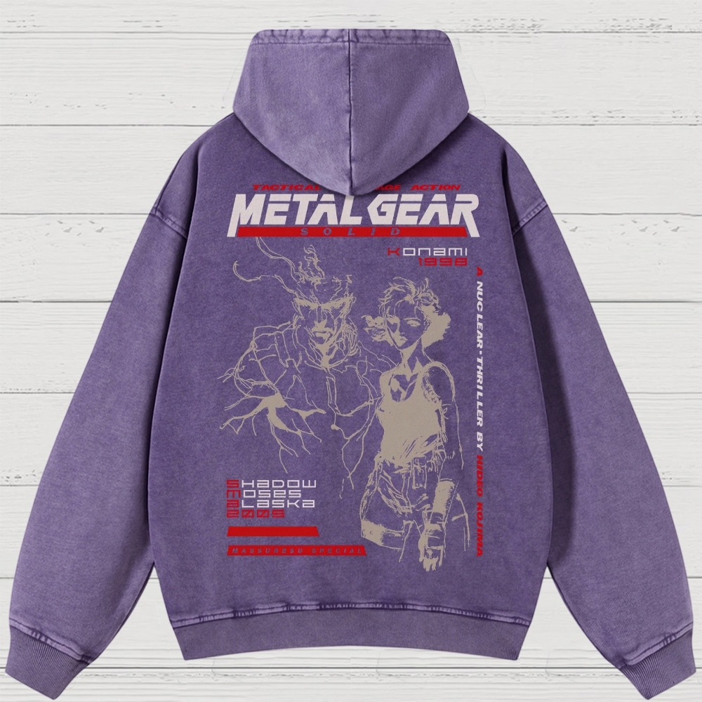 Vintage Retro Video Game Washed Hoodies 