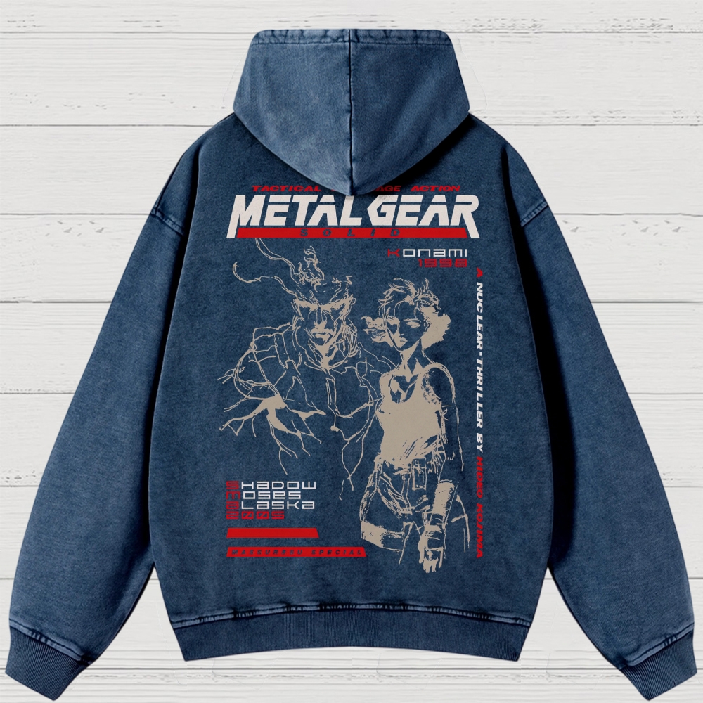 Vintage Retro Video Game Washed Hoodies 