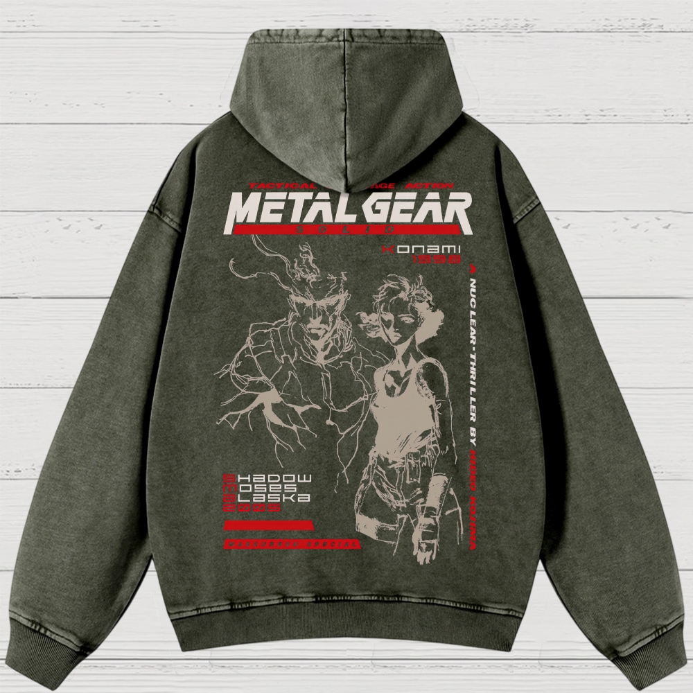 Vintage Retro Video Game Washed Hoodies 