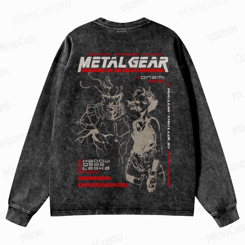 Vintage Retro Video Game  Crewneck Washed Sweatshirt 