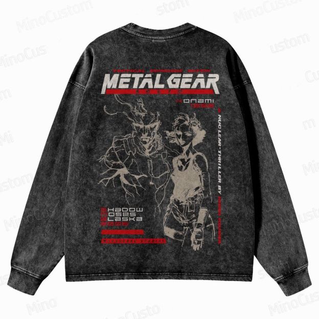 Vintage Retro Video Game  Crewneck Washed Sweatshirt 