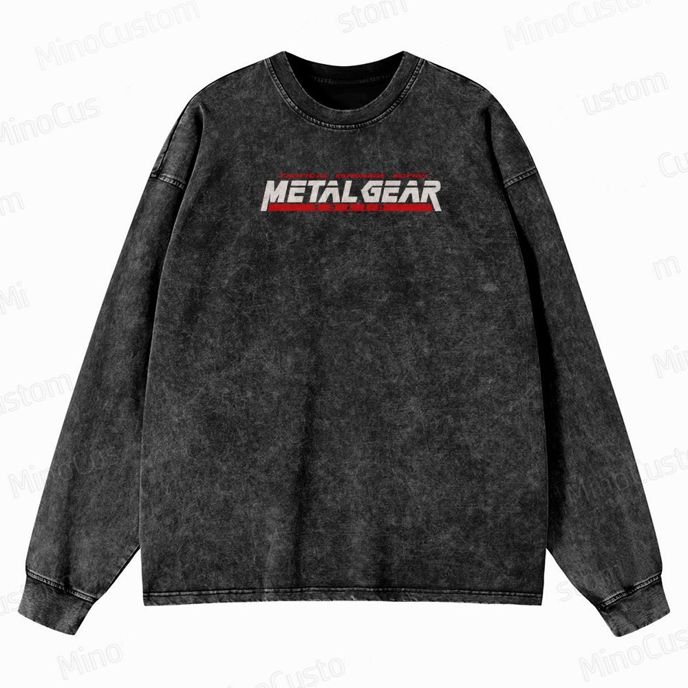 Vintage Retro Video Game  Crewneck Washed Sweatshirt 