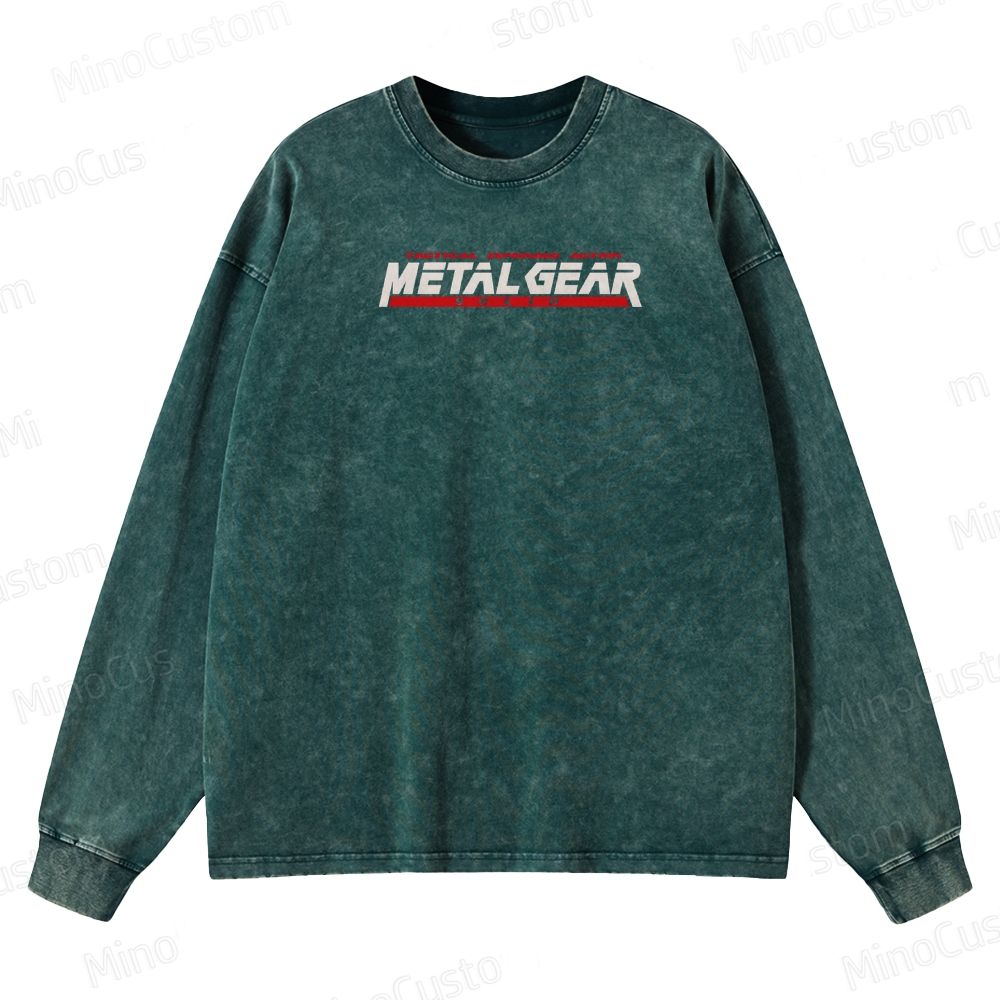 Vintage Retro Video Game  Crewneck Washed Sweatshirt 