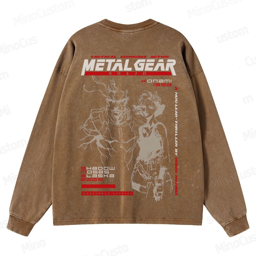 Vintage Retro Video Game  Crewneck Washed Sweatshirt 