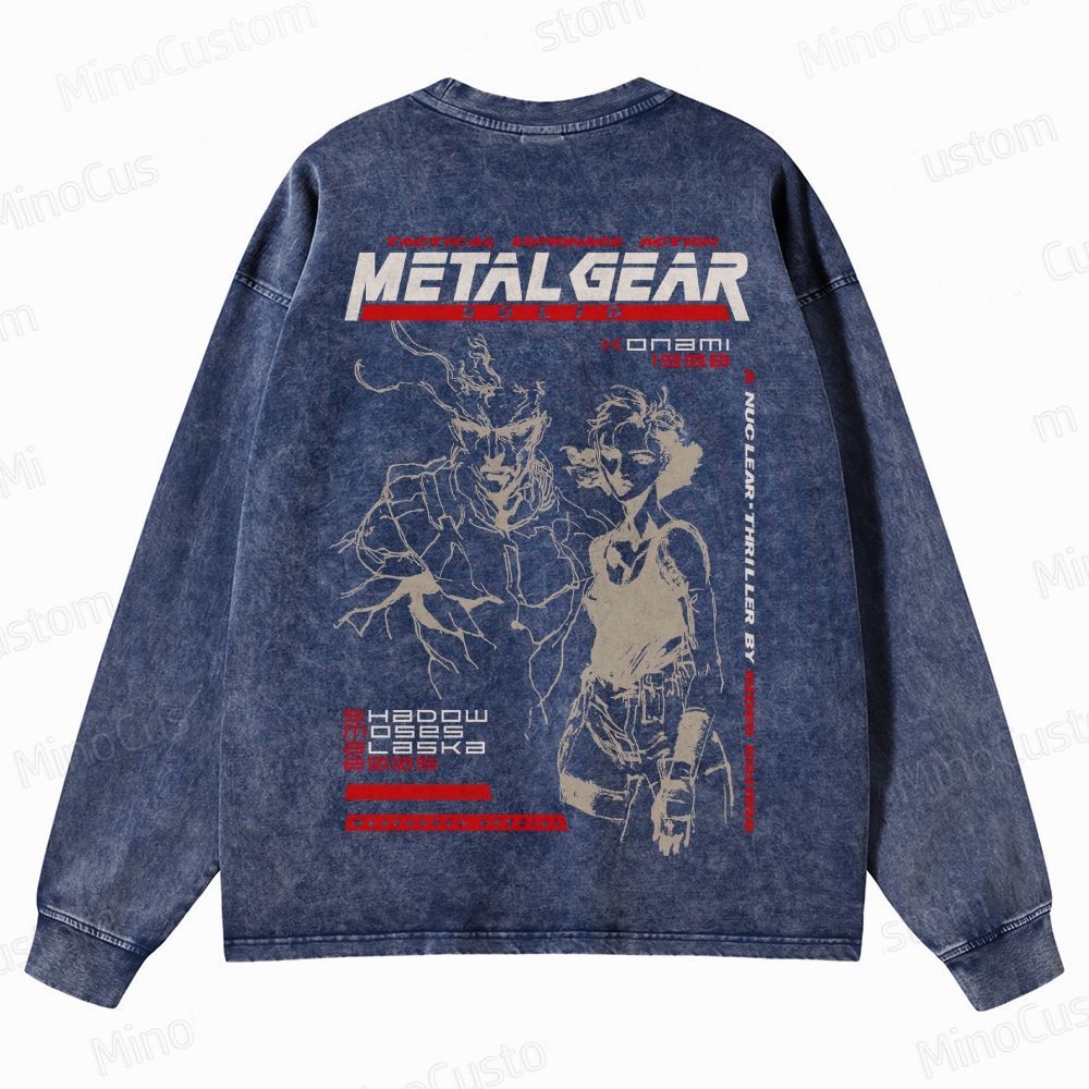 Vintage Retro Video Game  Crewneck Washed Sweatshirt 