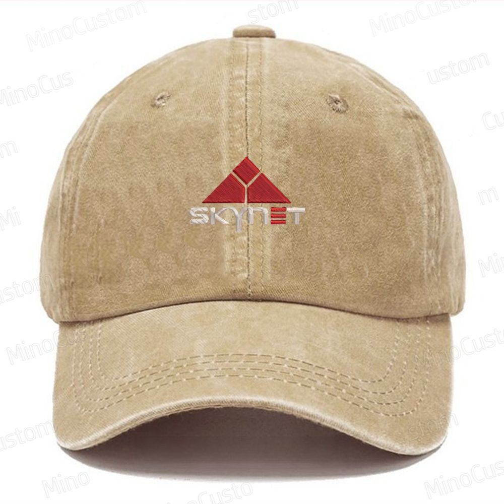 Skynet Core Geek Embroidered Washed Cap 