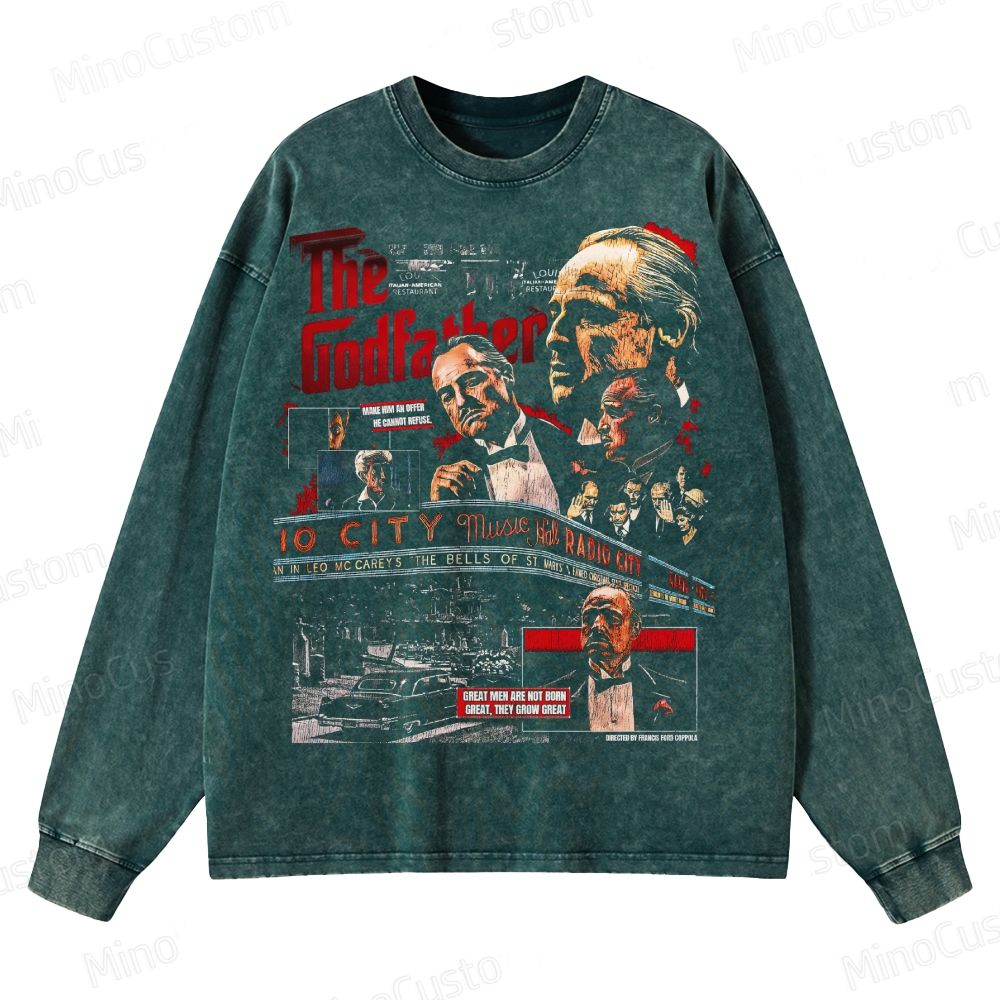 The Godfather Vintage Crewneck Washed Sweatshirt 