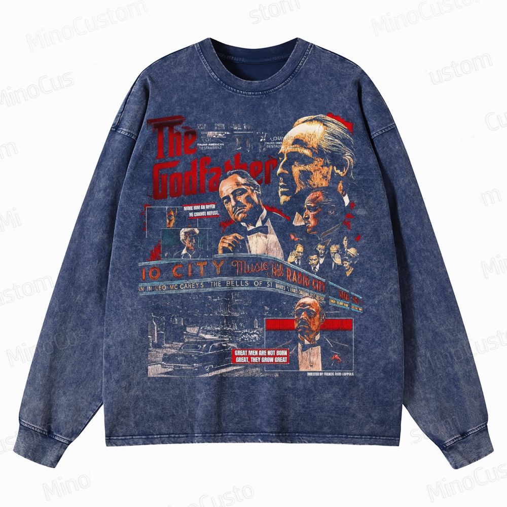 The Godfather Vintage Crewneck Washed Sweatshirt 