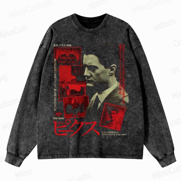 Cult Mystery Series  Crewneck Washed Sweatshirt 