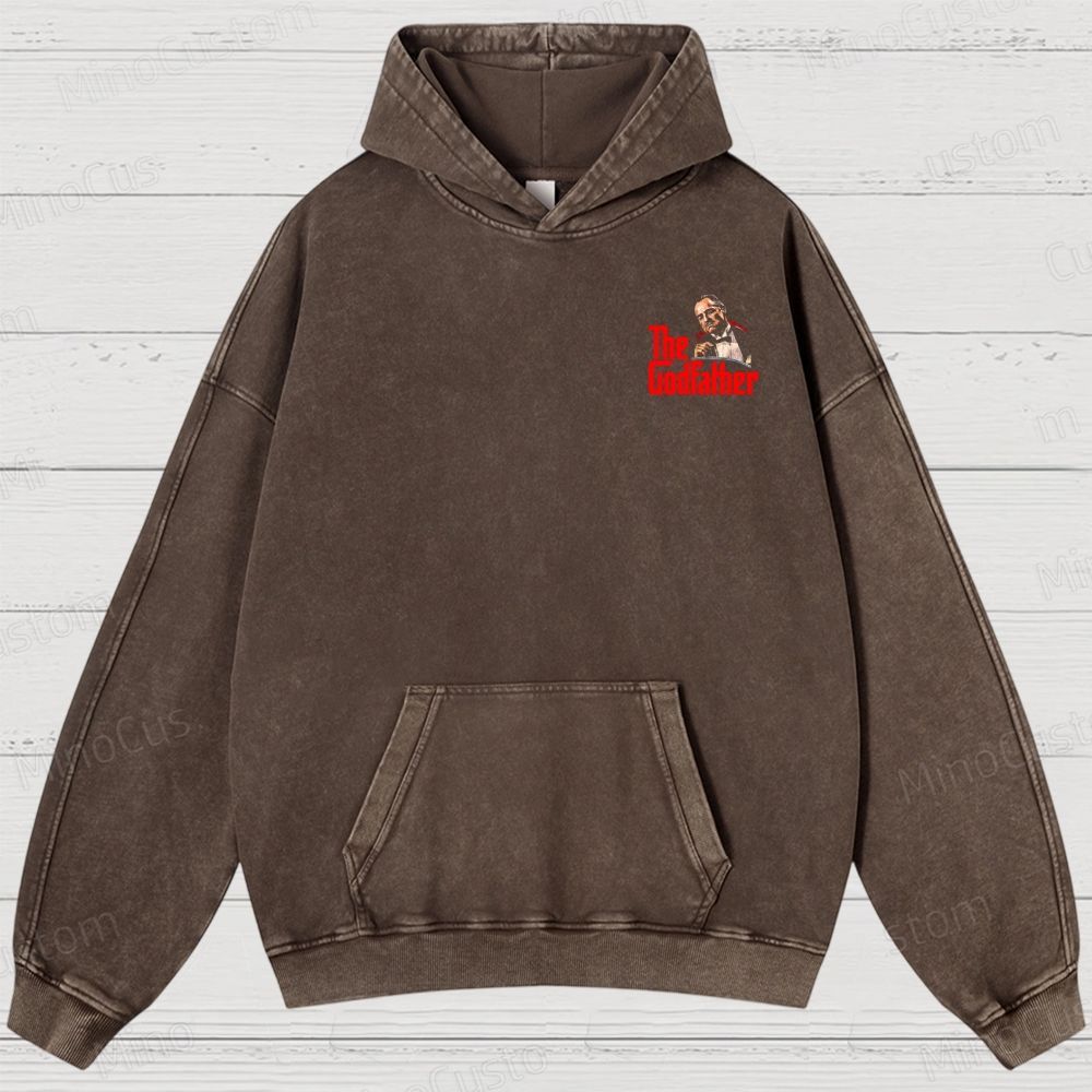 The Godfather Vintage Washed Hoodies 