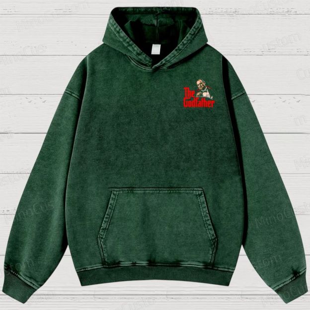 The Godfather Vintage Washed Hoodies 