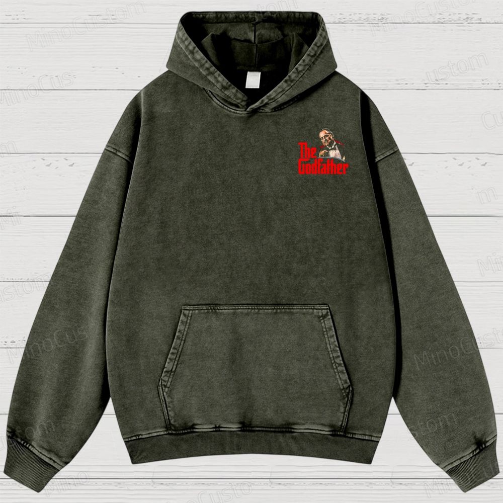 The Godfather Vintage Washed Hoodies 