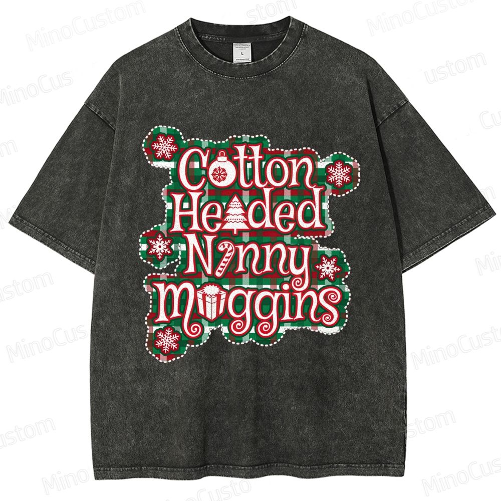 Elf Retro Comedy Graphic Washed Vintage T-Shirt