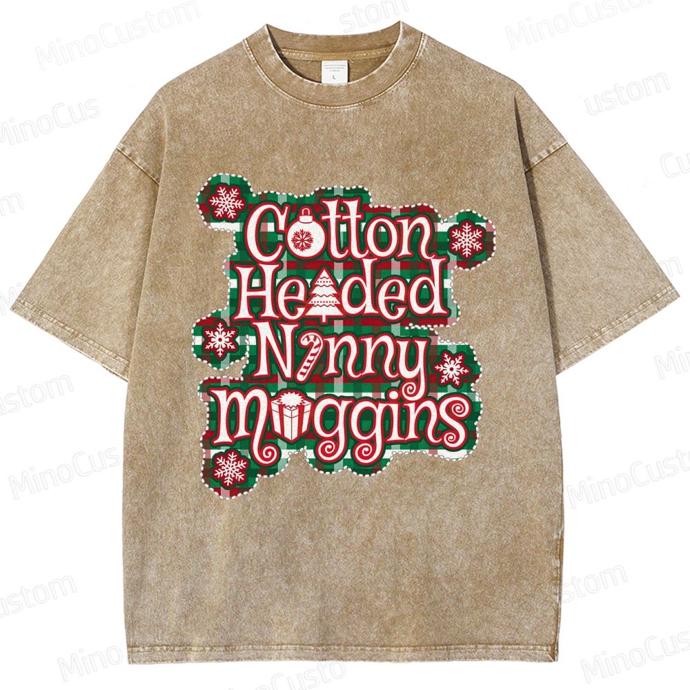 Elf Retro Comedy Graphic Washed Vintage T-Shirt