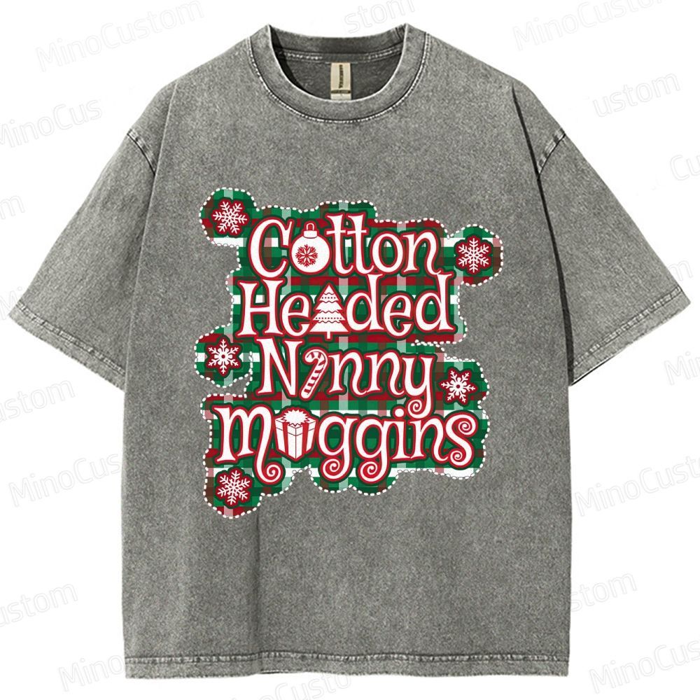 Elf Retro Comedy Graphic Washed Vintage T-Shirt