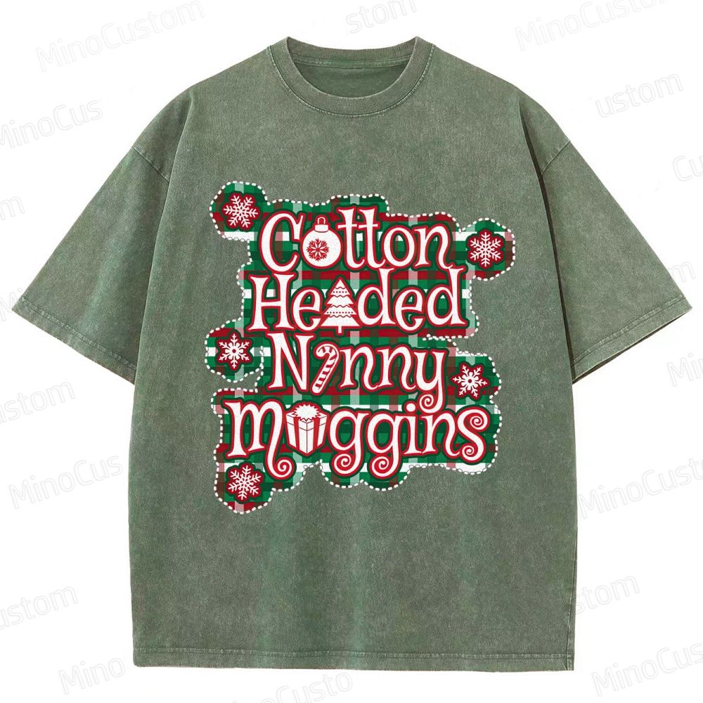 Elf Retro Comedy Graphic Washed Vintage T-Shirt