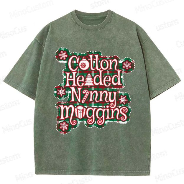 Elf Retro Comedy Graphic Washed Vintage T-Shirt