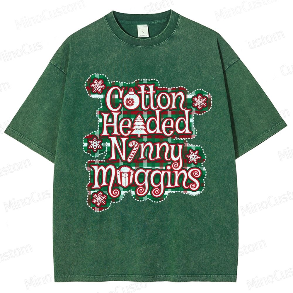 Elf Retro Comedy Graphic Washed Vintage T-Shirt