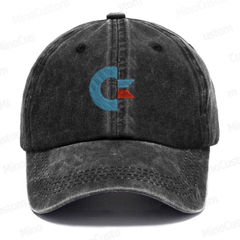 Commodore Vintage Embroidered Washed Cap