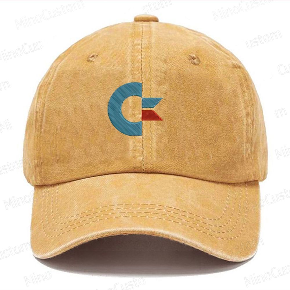 Commodore Vintage Embroidered Washed Cap