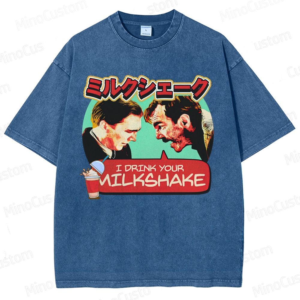 There Will Be Blood Retro Drama Graphic Washed Vintage T-Shirt