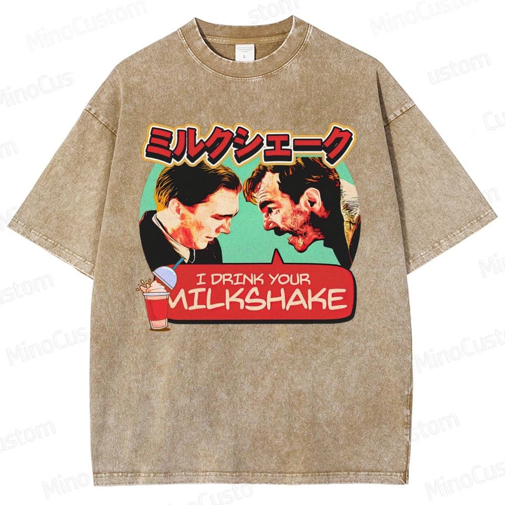 There Will Be Blood Retro Drama Graphic Washed Vintage T-Shirt