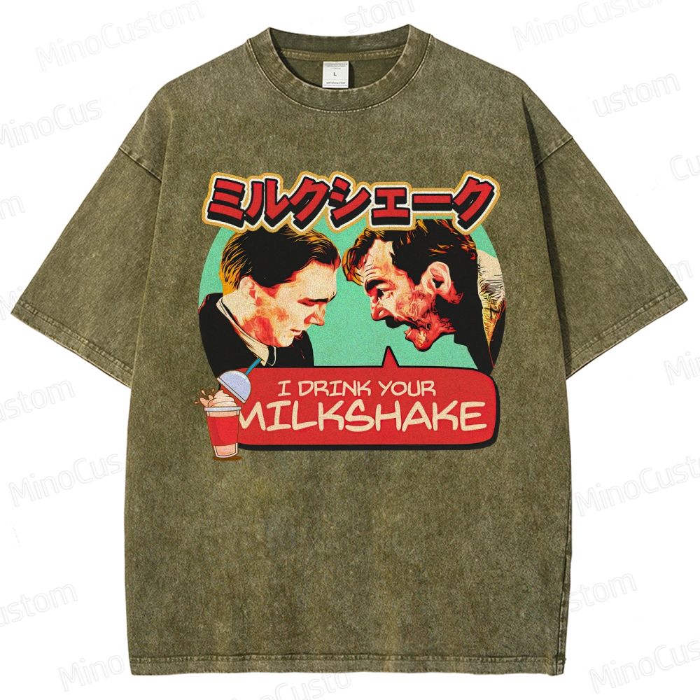 There Will Be Blood Retro Drama Graphic Washed Vintage T-Shirt