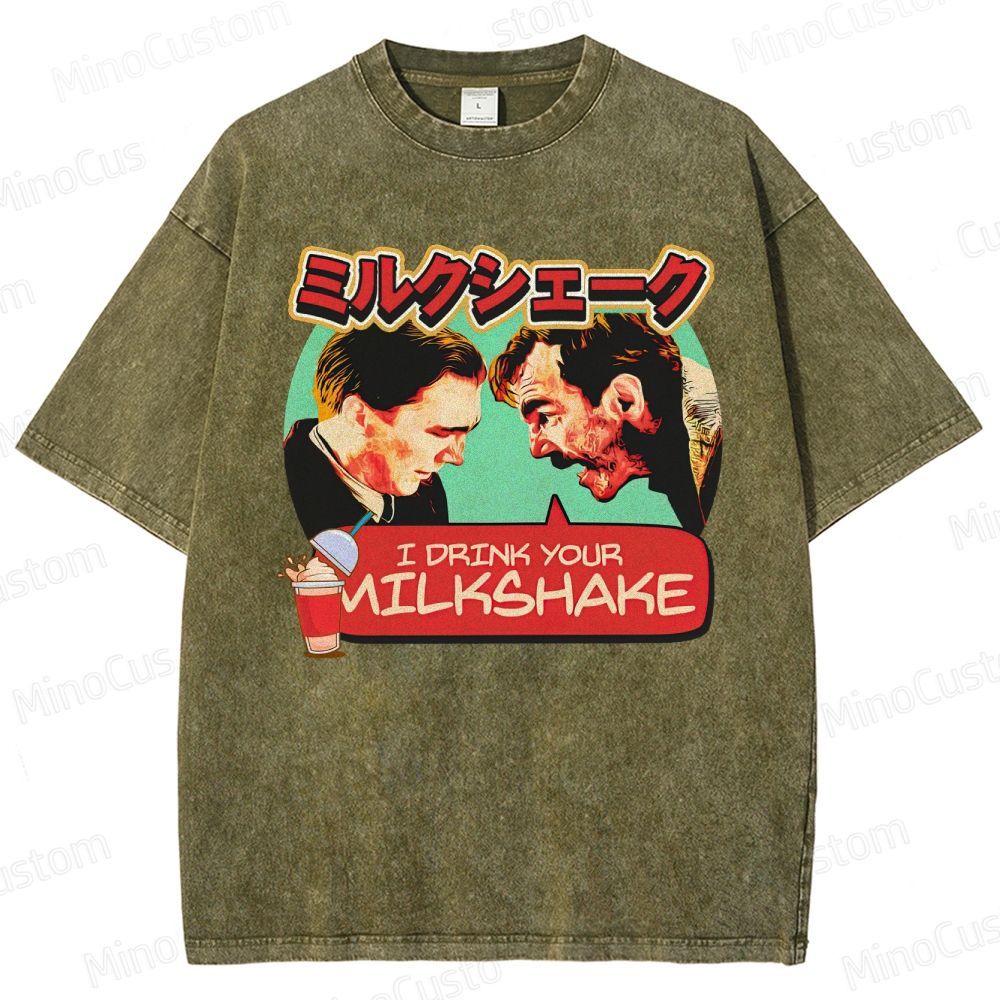 There Will Be Blood Retro Drama Graphic Washed Vintage T-Shirt