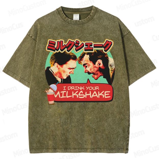 There Will Be Blood Retro Drama Graphic Washed Vintage T-Shirt