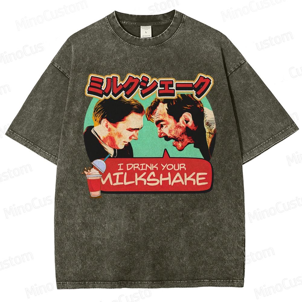 There Will Be Blood Retro Drama Graphic Washed Vintage T-Shirt