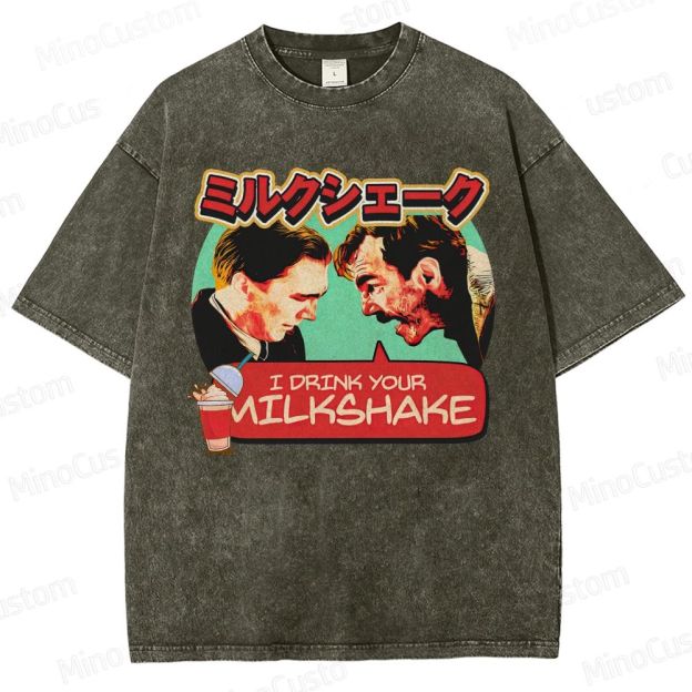 There Will Be Blood Retro Drama Graphic Washed Vintage T-Shirt