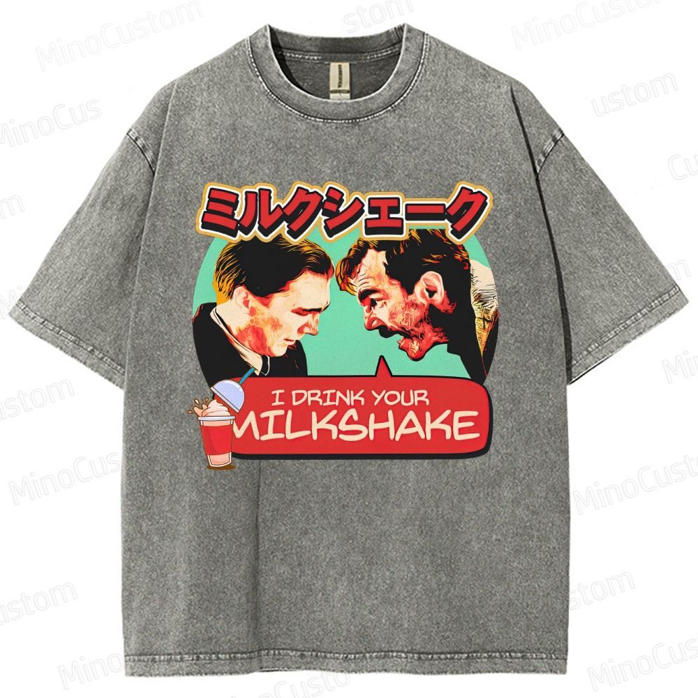 There Will Be Blood Retro Drama Graphic Washed Vintage T-Shirt