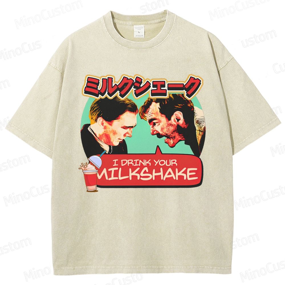 There Will Be Blood Retro Drama Graphic Washed Vintage T-Shirt