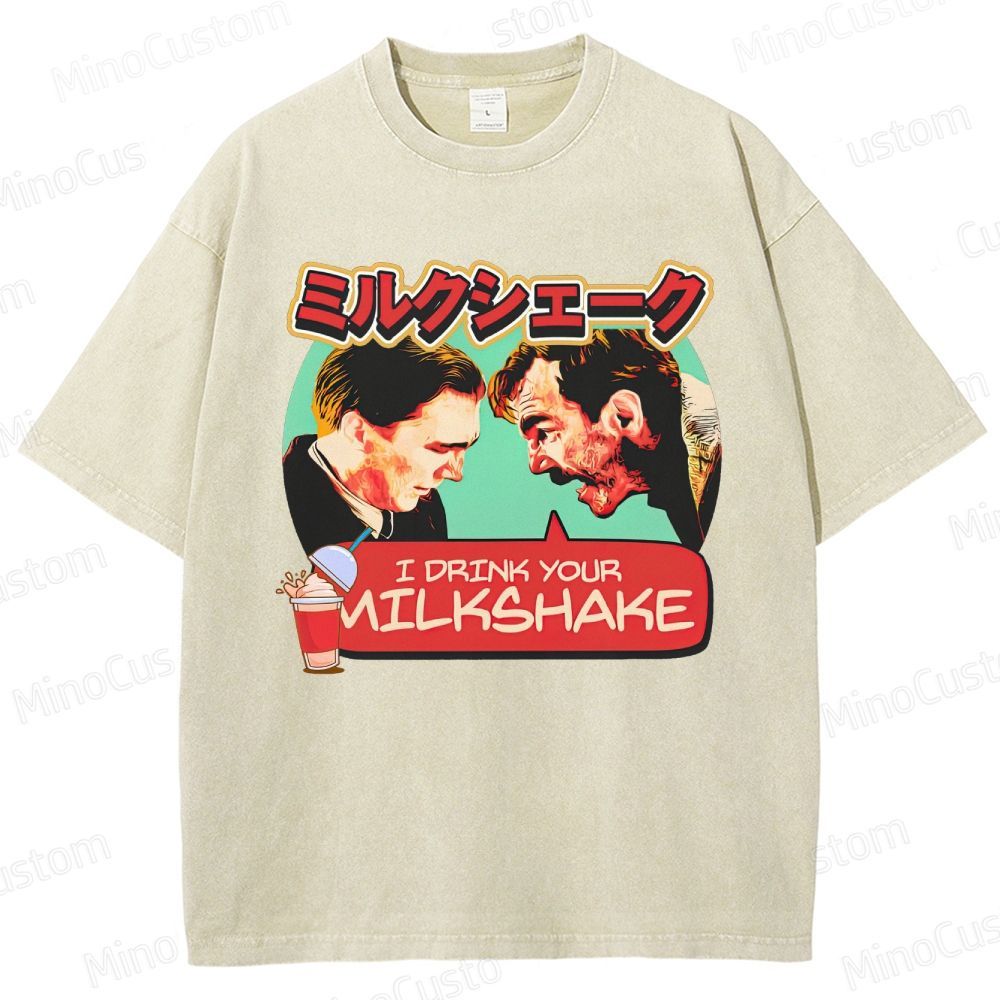 There Will Be Blood Retro Drama Graphic Washed Vintage T-Shirt