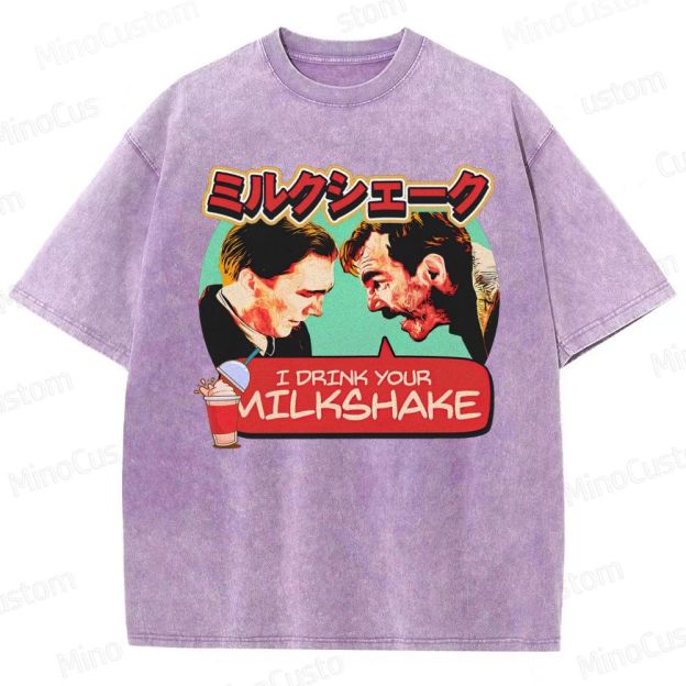 There Will Be Blood Retro Drama Graphic Washed Vintage T-Shirt