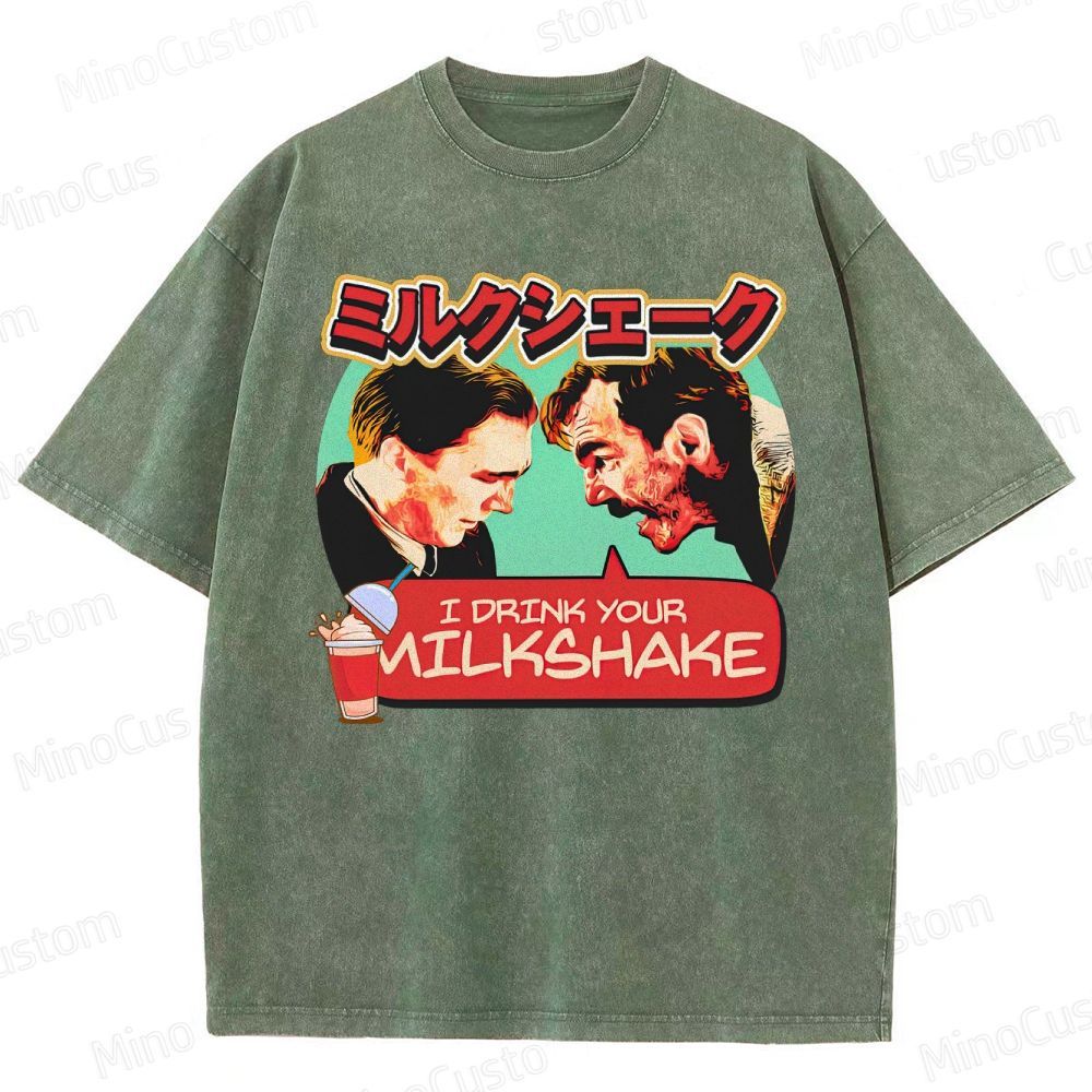 There Will Be Blood Retro Drama Graphic Washed Vintage T-Shirt