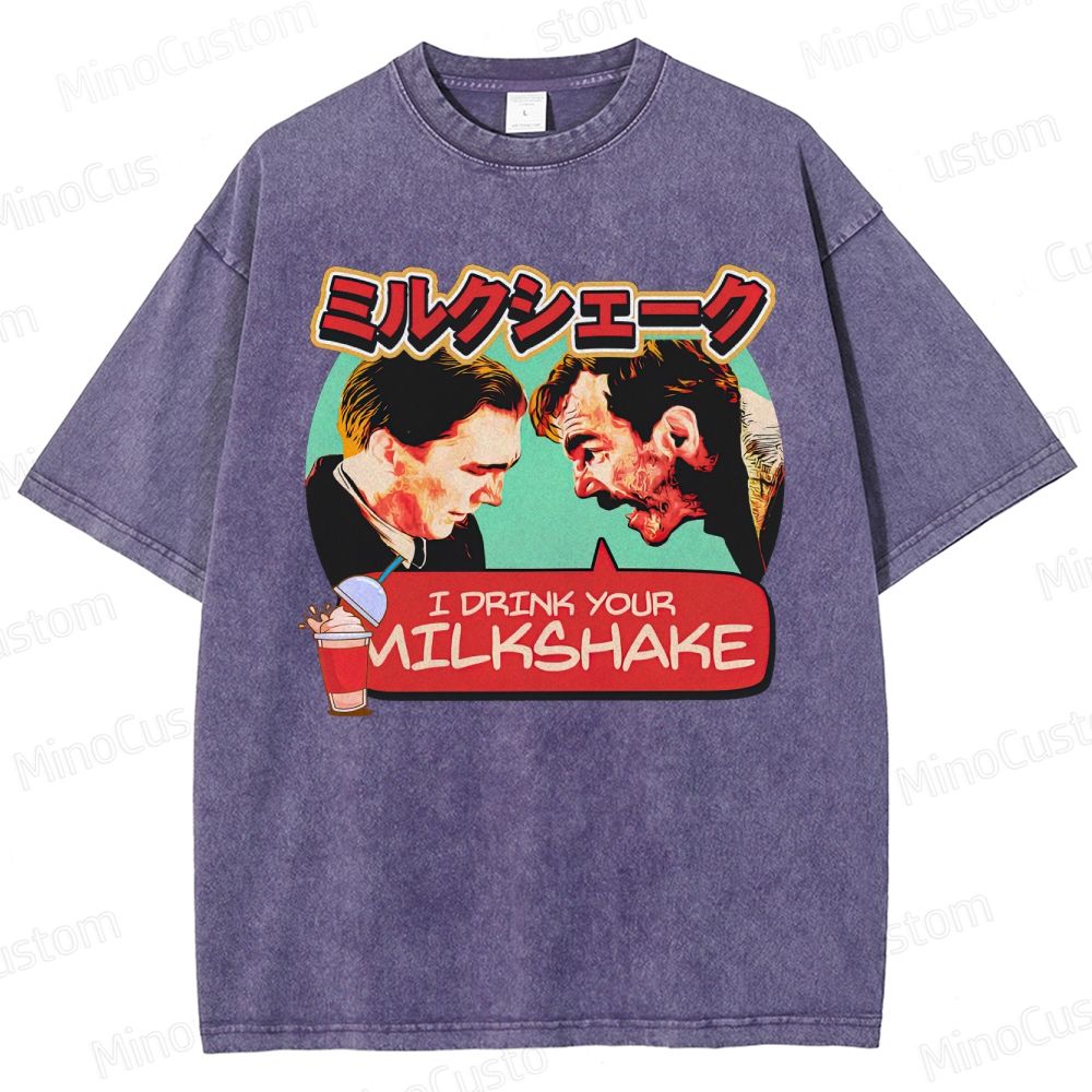 There Will Be Blood Retro Drama Graphic Washed Vintage T-Shirt