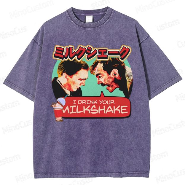 There Will Be Blood Retro Drama Graphic Washed Vintage T-Shirt