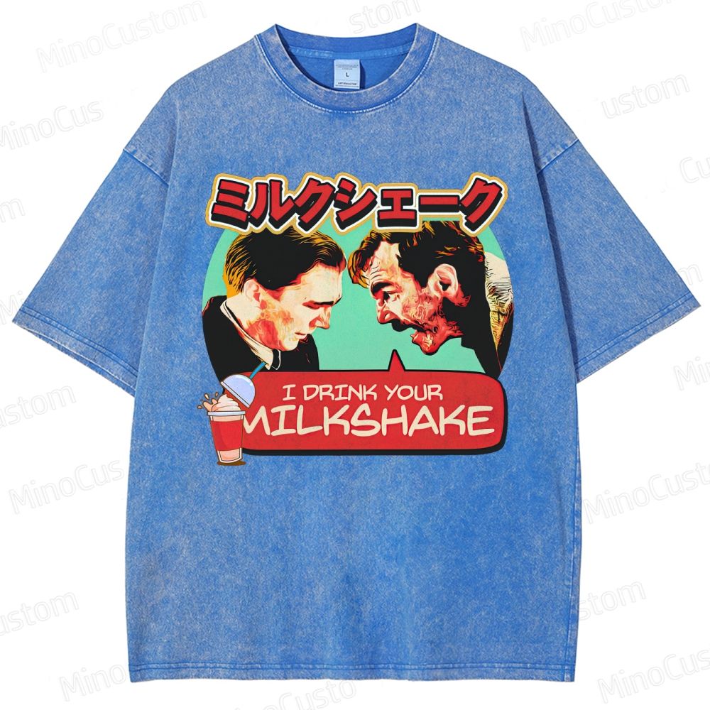 There Will Be Blood Retro Drama Graphic Washed Vintage T-Shirt