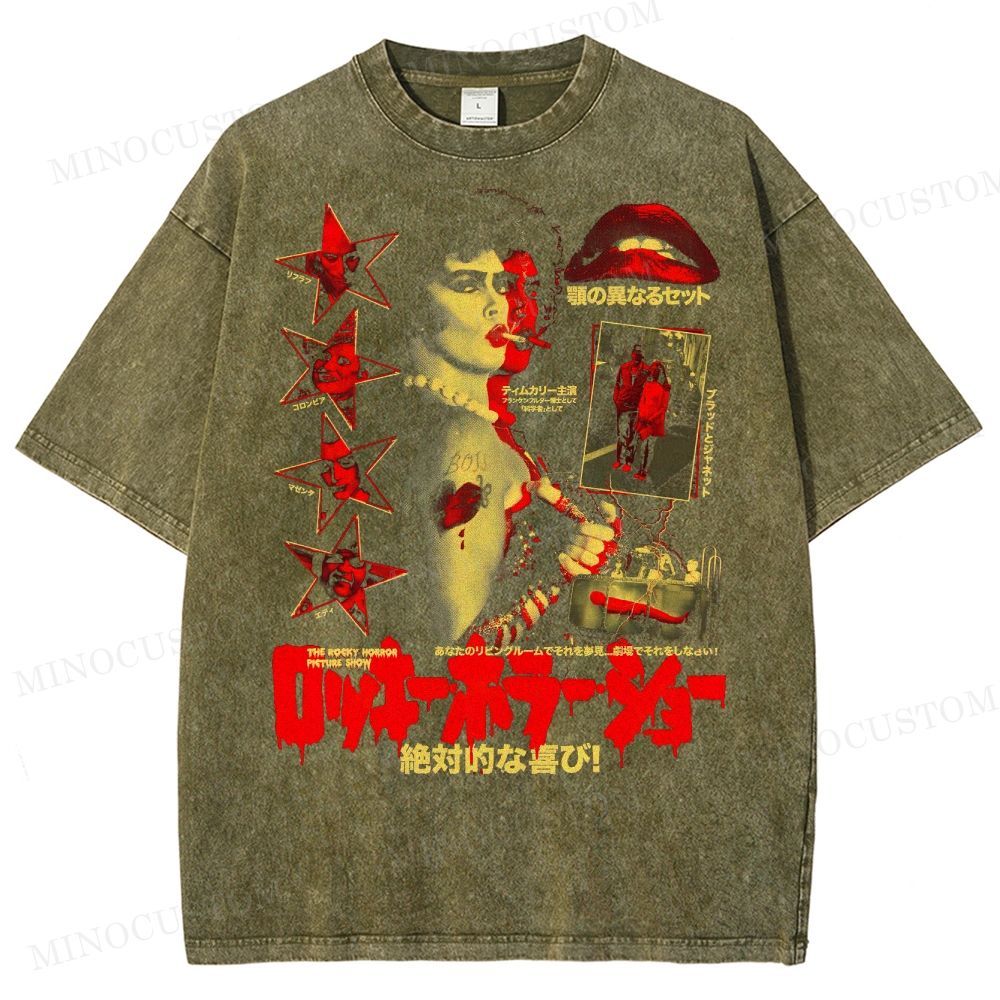 The Rocky Horror Picture Show Japanese Vintage Washed T-Shirt